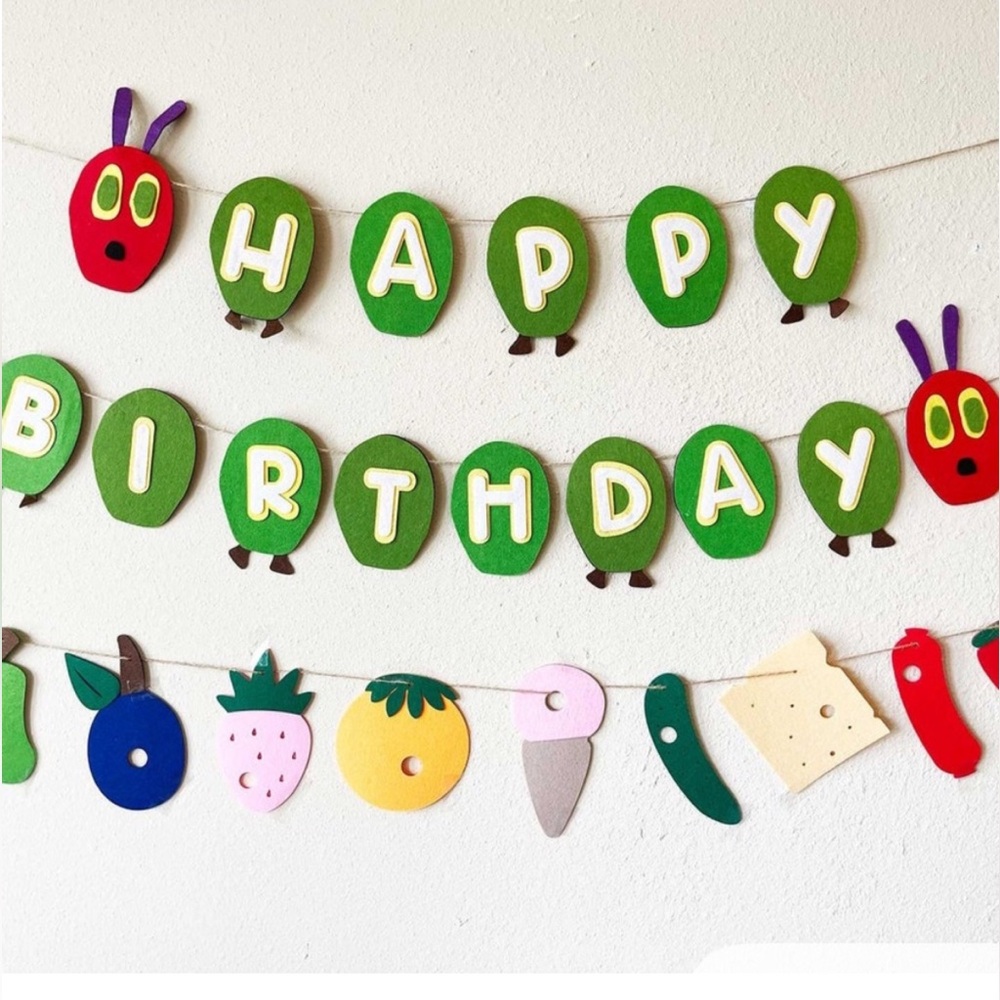 Colorful Caterpillar Birthday Decor
